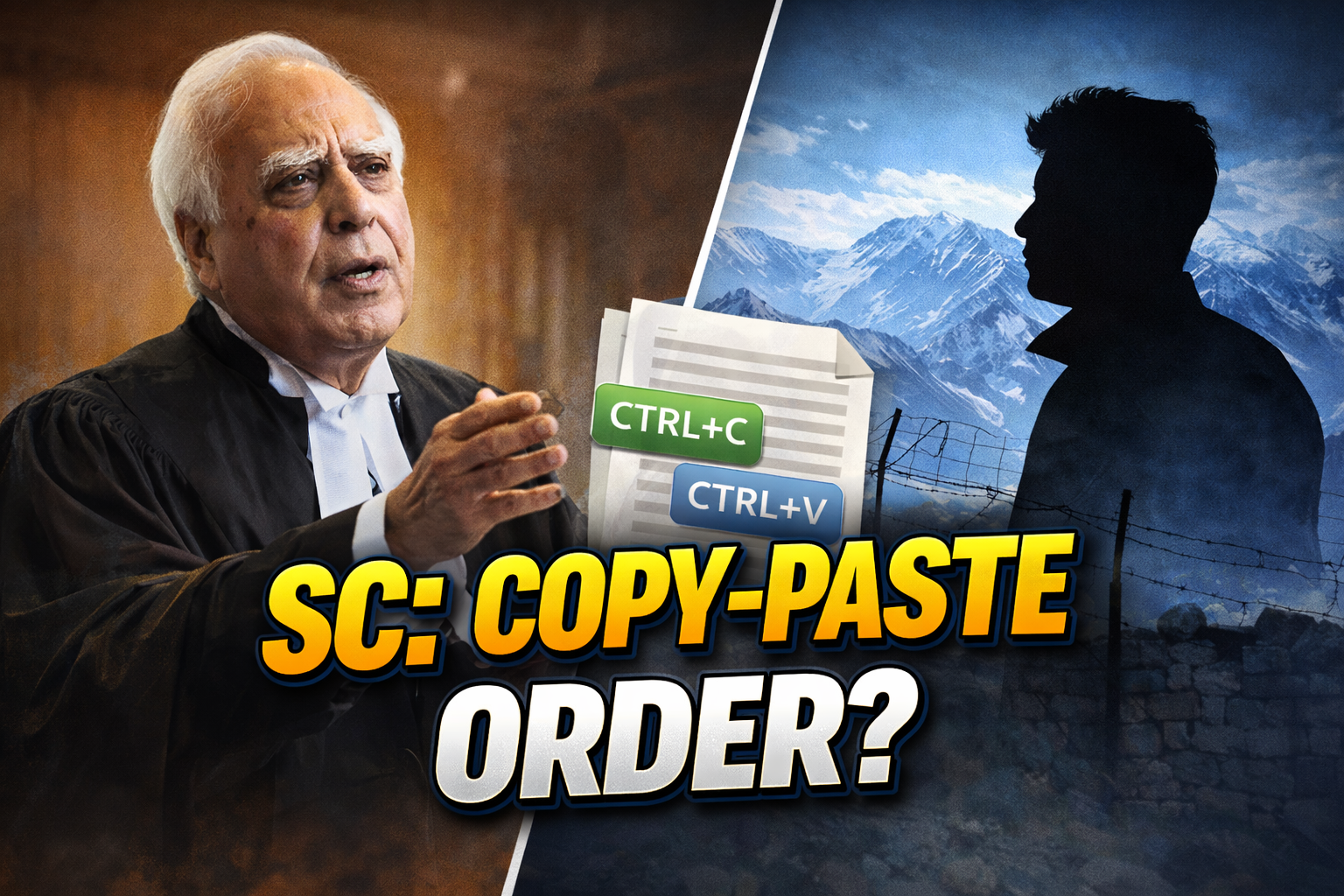 Supreme Court Hearing: Sibal Argues "Copy-Paste" Order in Sonam Wangchuk Detention Case; Claims Non-Application of Mind