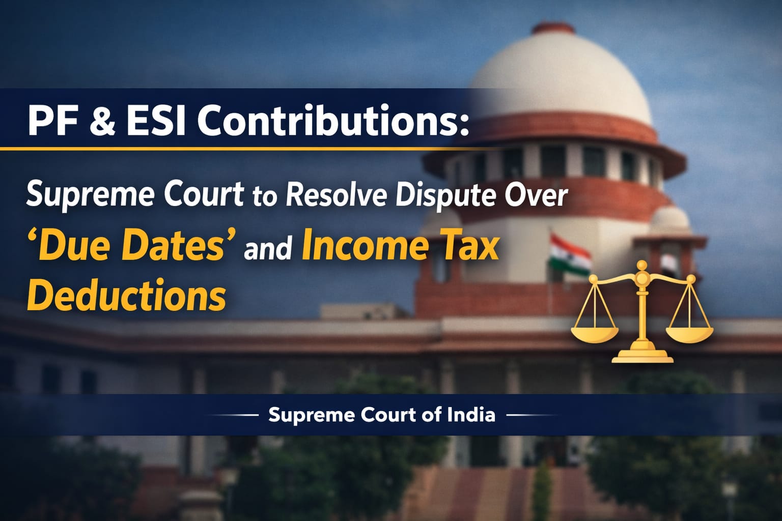 PF And ESI Due Date Dispute To Be Resolved By Supreme Court