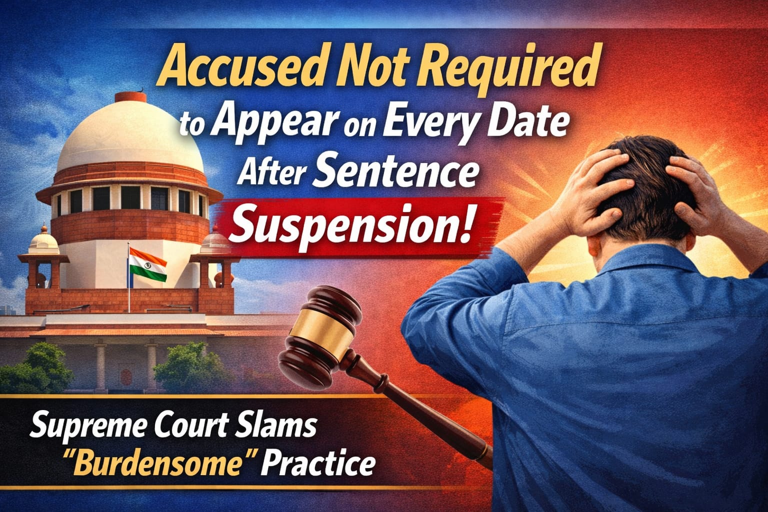 Accused Need Not Appear Every Date After Sentence Suspension: SC