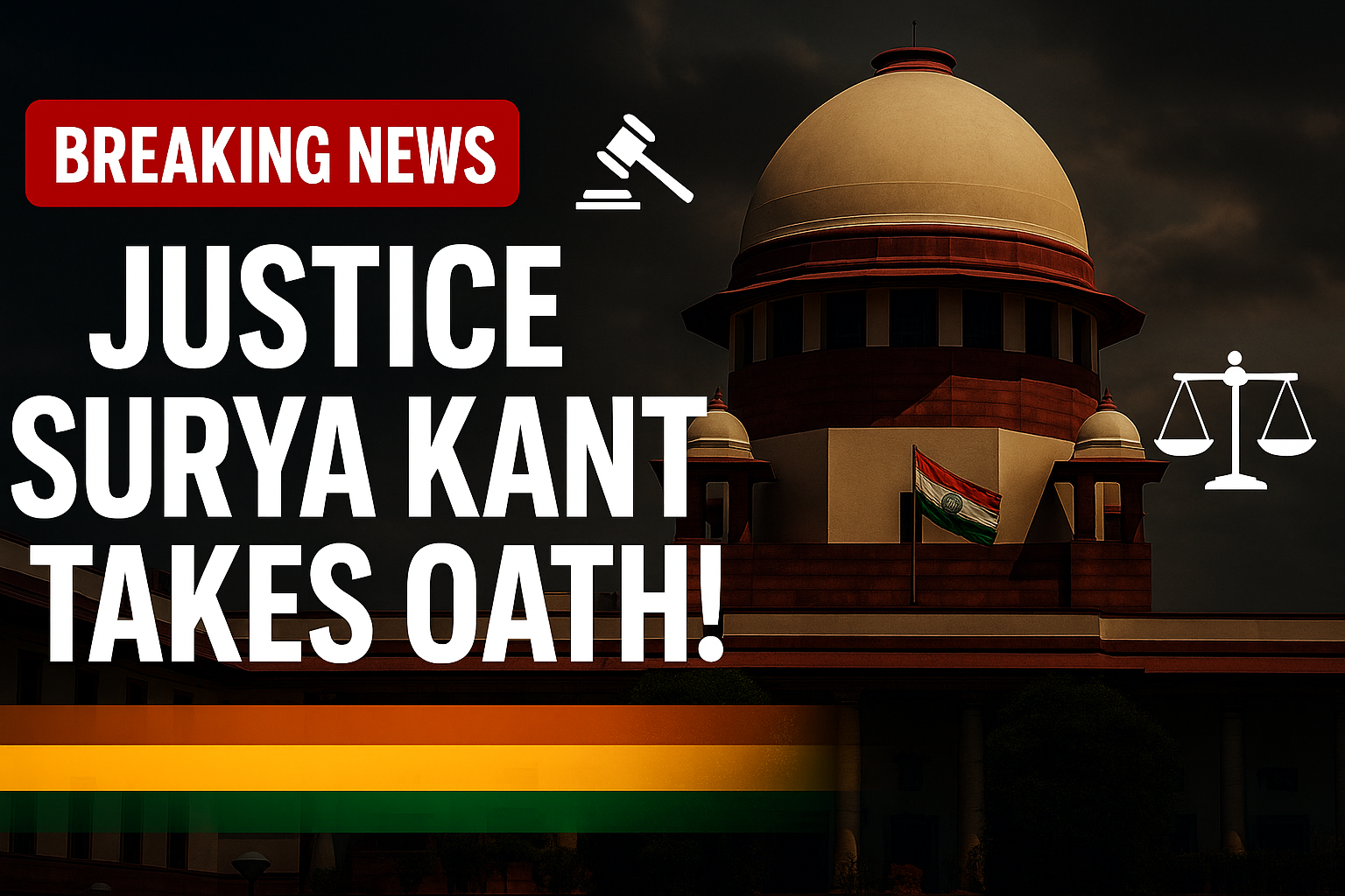Justice Surya Kant Sworn In as 53rd Chief Justice of India