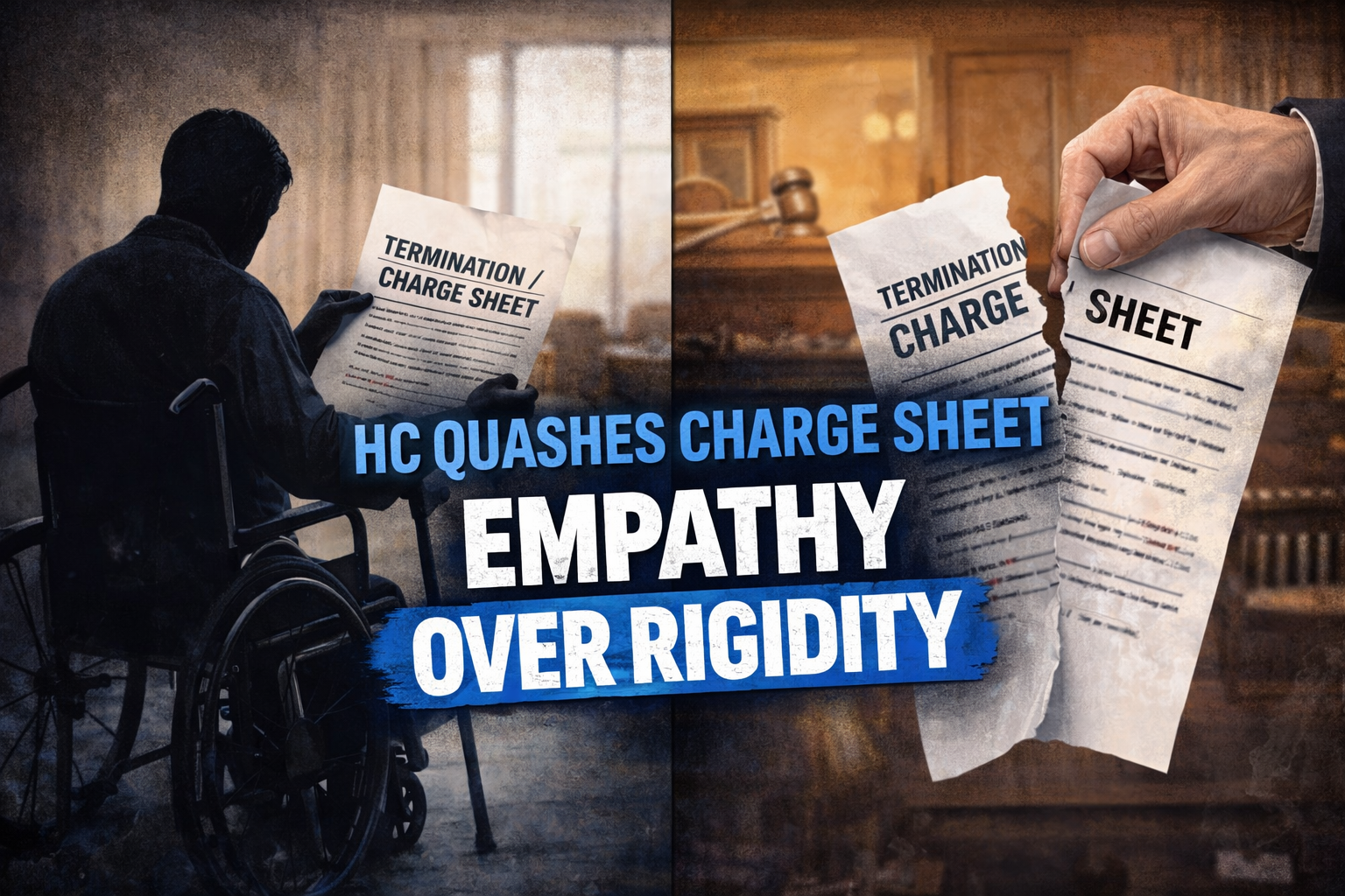 "Empathy, Not Punishment": Punjab & Haryana High Court Quashes Charge Sheet Against Disabled Employee, Orders Retention