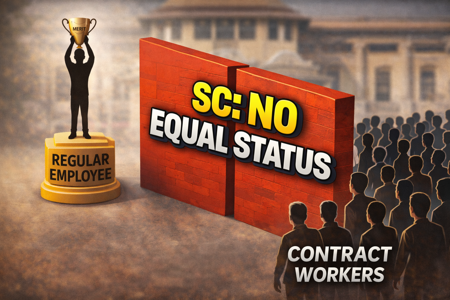 Supreme Court Ruling: Contract Workers Cannot Claim Equal Status with Regular Employees; Parity Denied