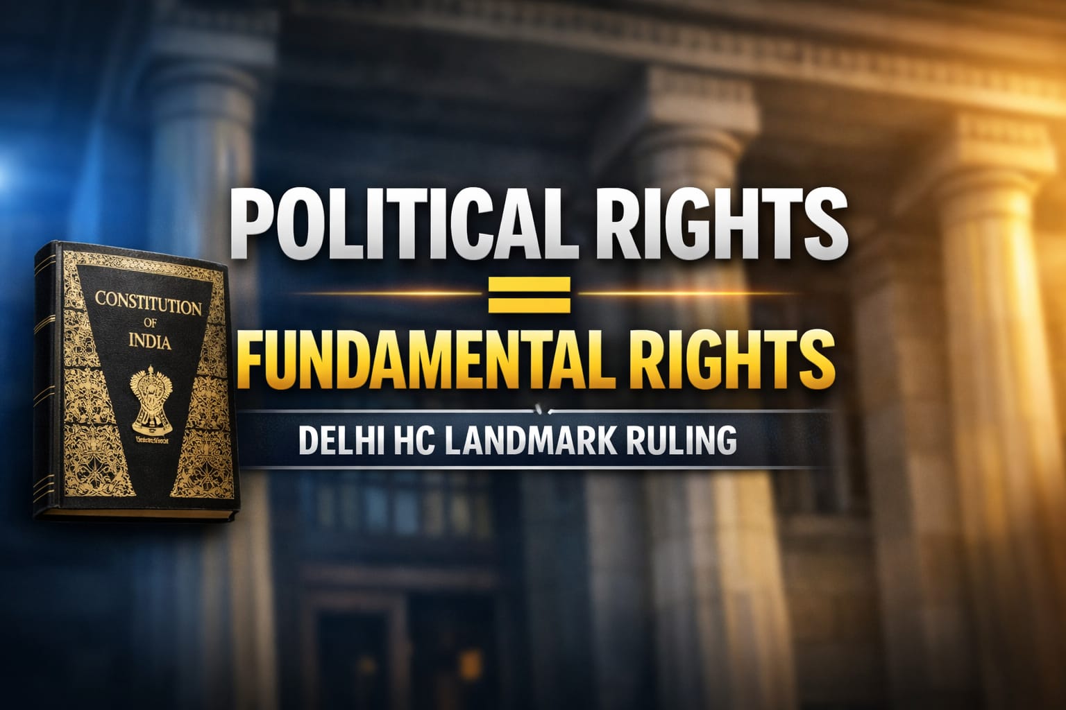 Right To Associate With Political Parties Protected Under Article 21: Delhi High Court