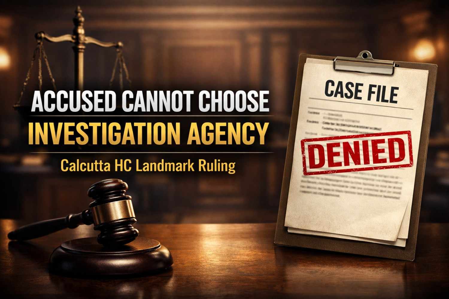 Accused Has No Right to Decide the Agency of Investigation: Calcutta High Court Dismisses Impleadment Pleas in Probe Writ