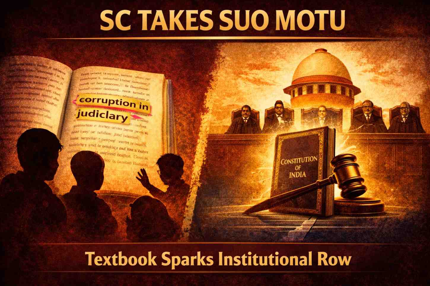 SC Initiates Suo Motu Action Over NCERT Textbook: “Judiciary Cannot Be Defamed” — SC News Legal Analysis | Jurisight