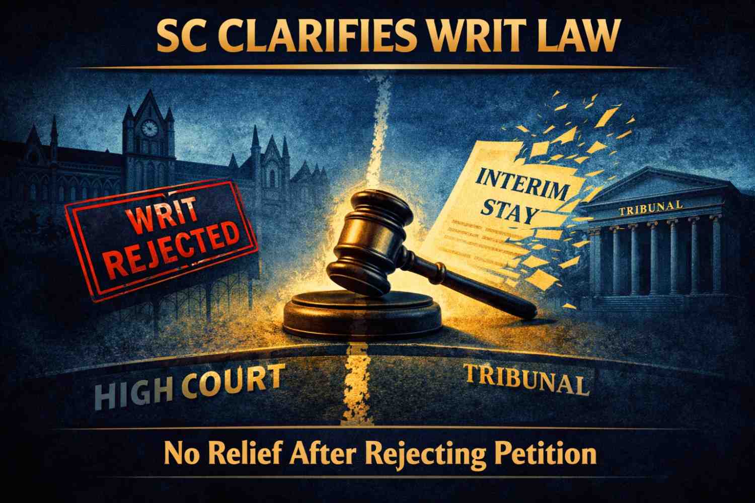 High Courts Cannot Grant Interim Relief After Rejecting Writs: SC — SC News Legal Analysis | Jurisight