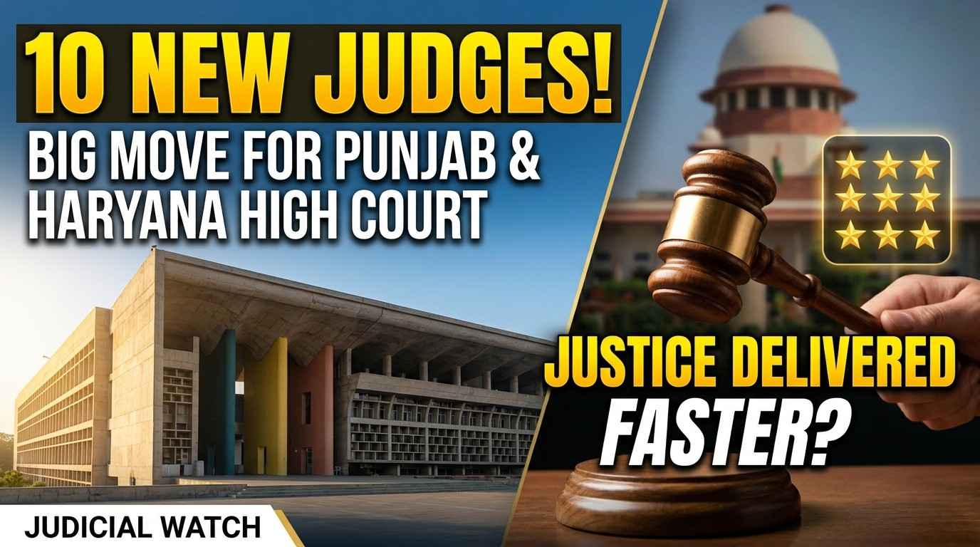 SC Collegium Approves 10 Advocates as Punjab & Haryana HC Judges