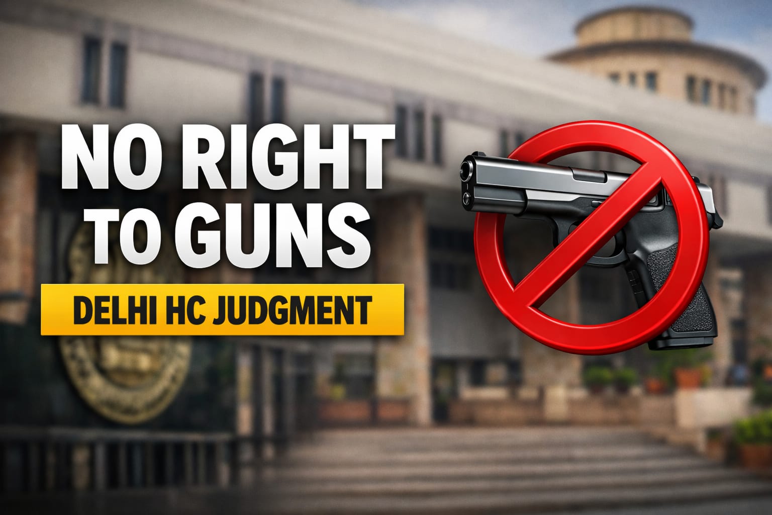No Fundamental Right To Own Guns, Delhi High Court Rules