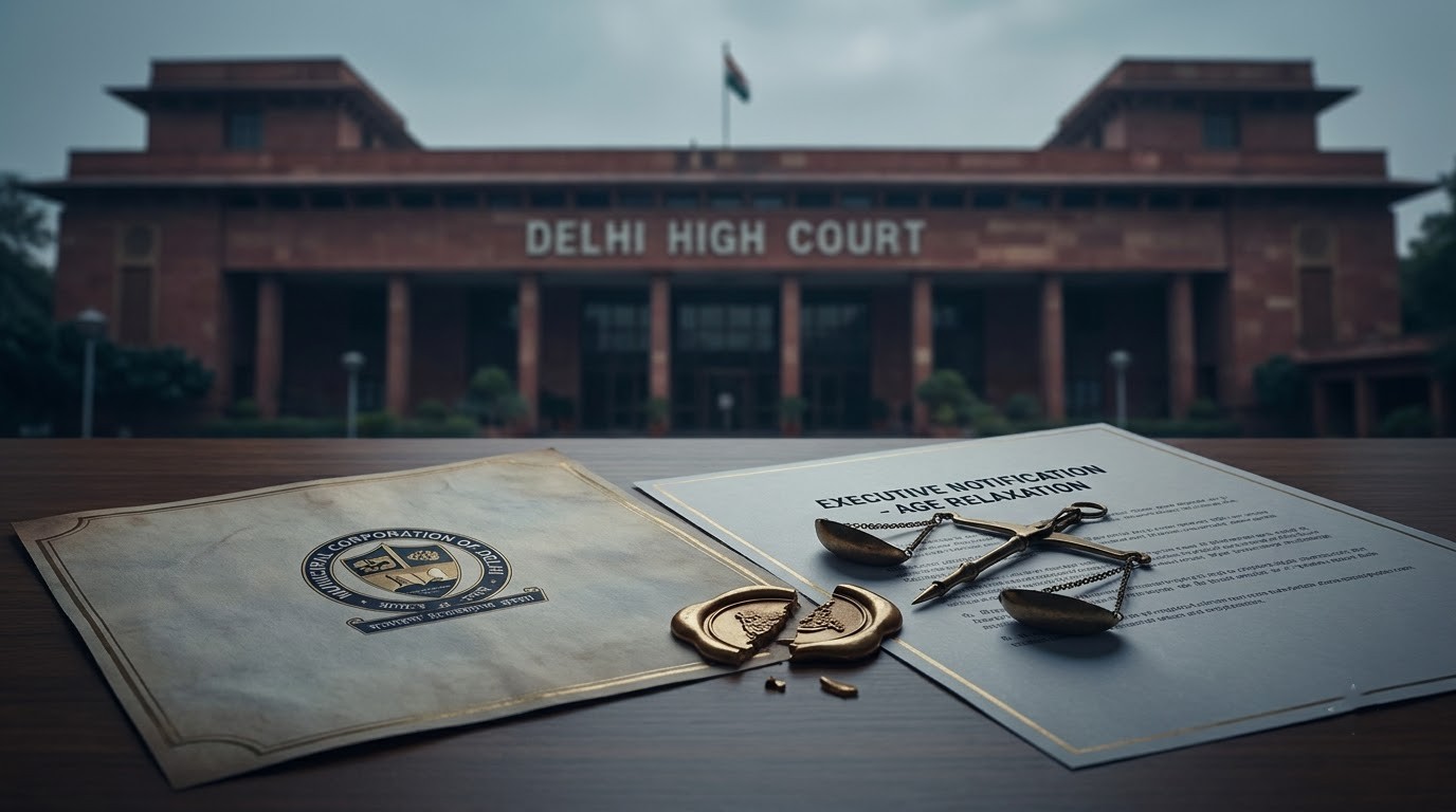 Delhi High Court Rules Executive Notification Cannot Override MCD’s Separate Recruitment Rules on Age Relaxation — HC News Legal Analysis | Jurisight
