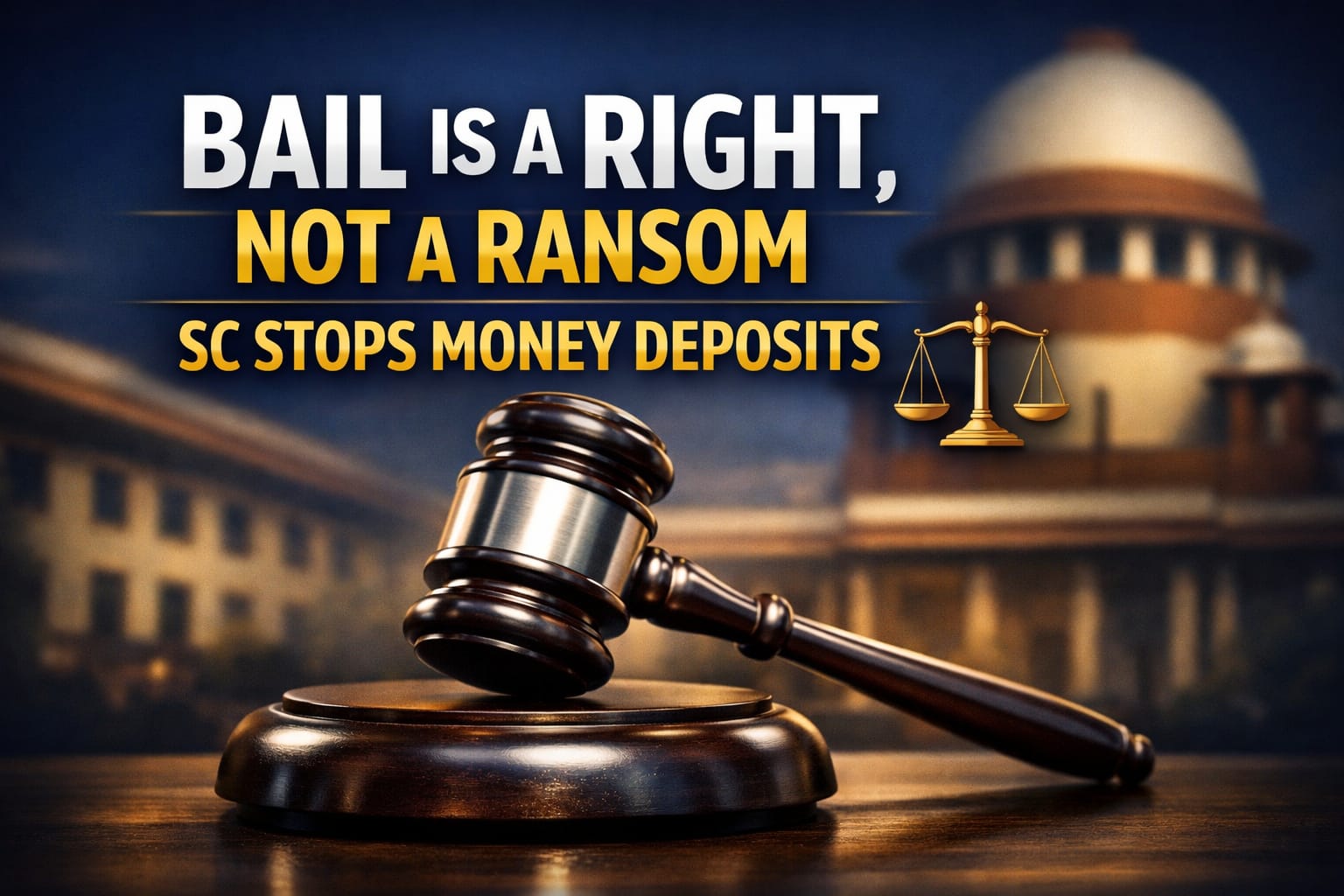 Bail Is A Right, Not A Ransom, Supreme Court Says