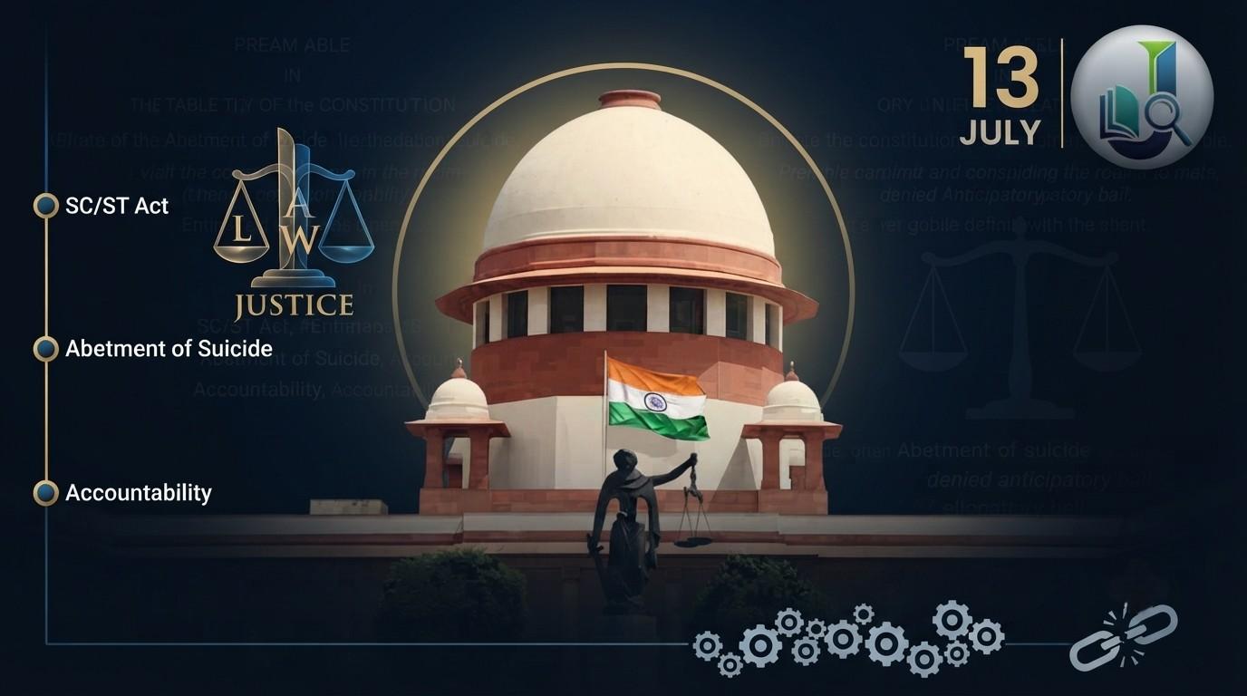 Supreme Court Refuses Anticipatory Bail to Professor in Kerala Student Suicide Case
