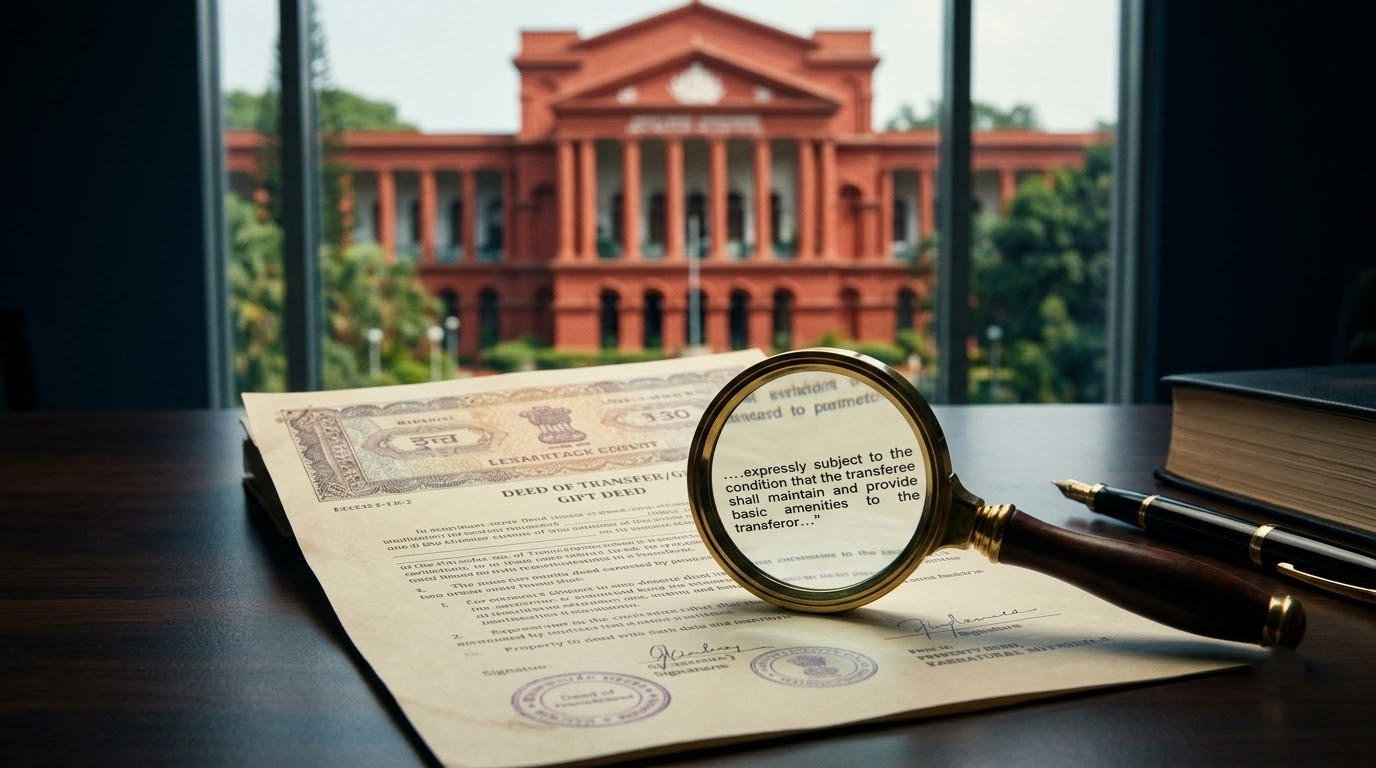 Karnataka High Court Rules Express Maintenance Clause Not Mandatory to Cancel Senior Citizen's Property Transfer Under Section 23 — HC News Legal Analysis | Jurisight