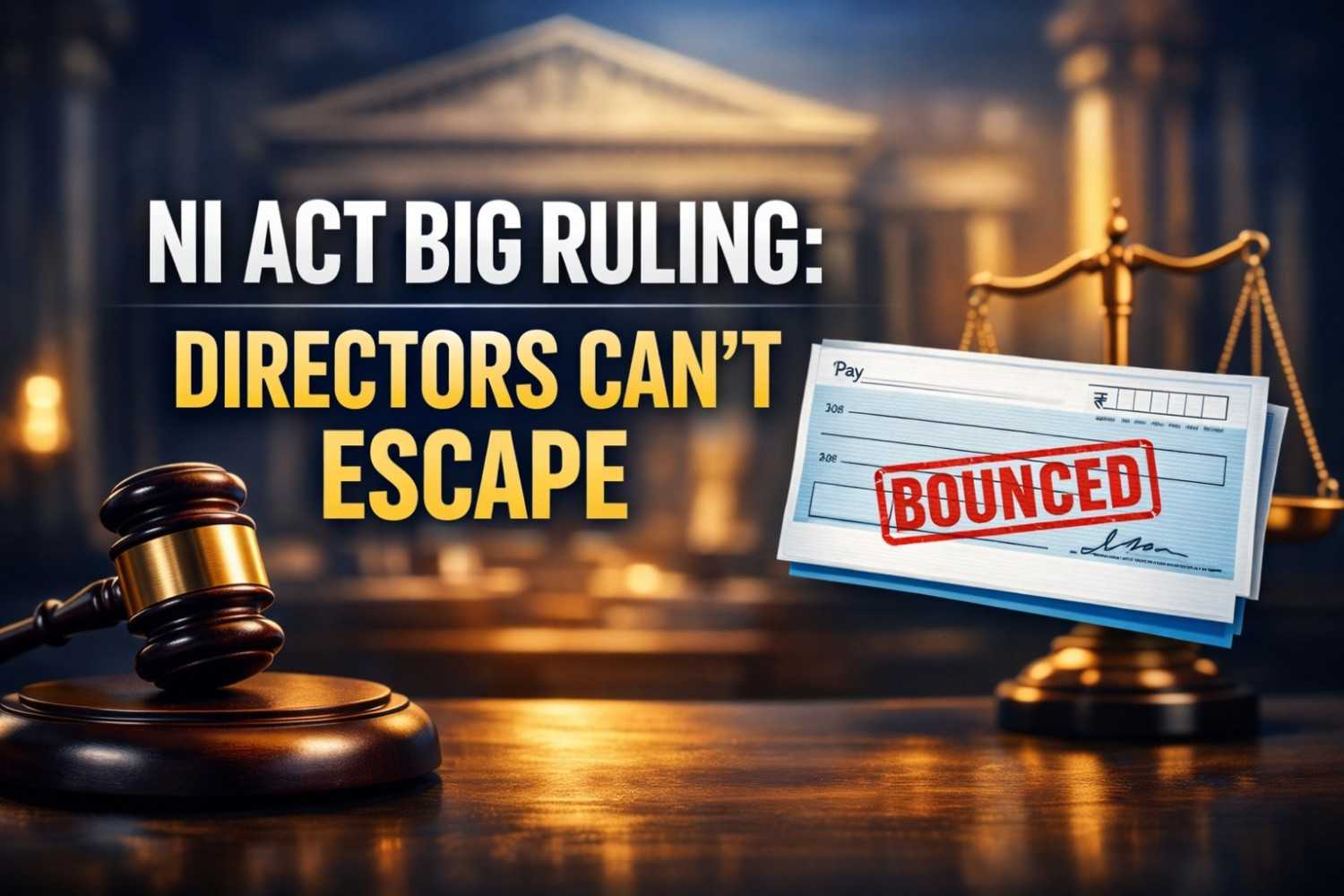 NI Act Company and Directors Can Be Prosecuted Even if HC