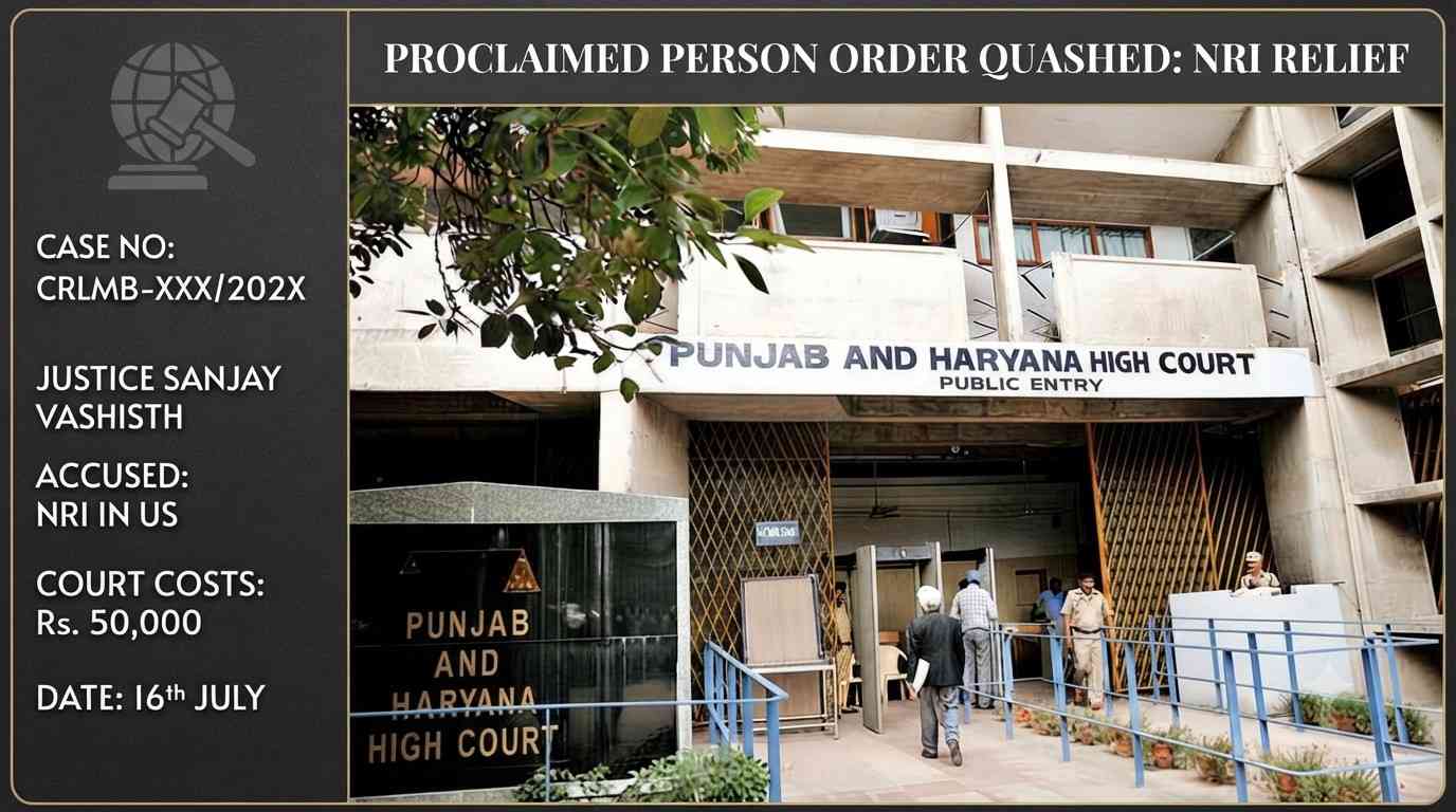 Punjab and Haryana High Court Sets Aside Proclaimed Person Order Against NRI Woman