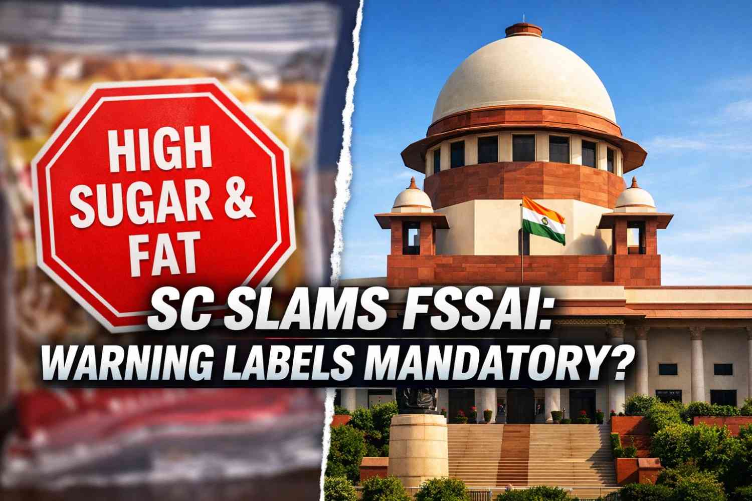 FSSAI Delay On Sugar-Fat Warning Labels Upsets Supreme Court