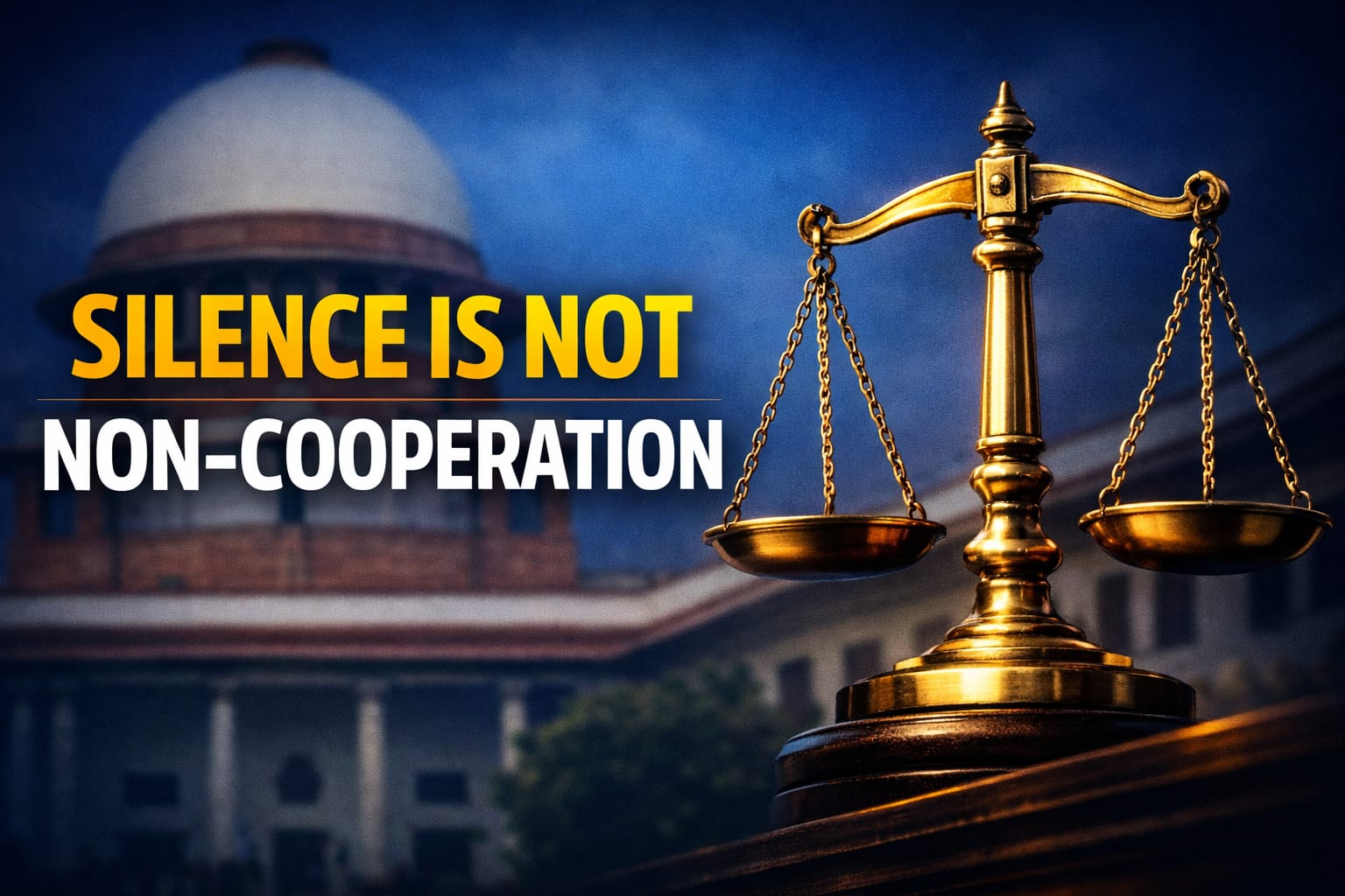 Silence is Not Non-Cooperation: Supreme Court Rules Accused Not Obliged to Answer Every Question to Secure Bail