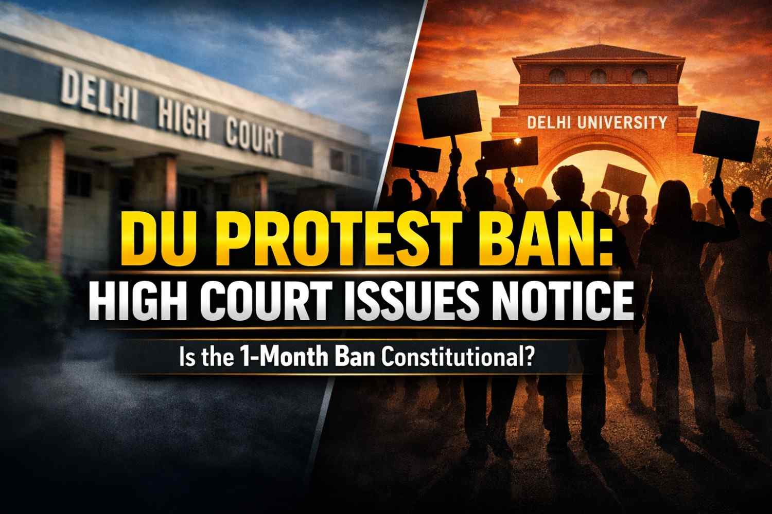 DU Protest Ban Case: Delhi HC Examines Dissent Rights