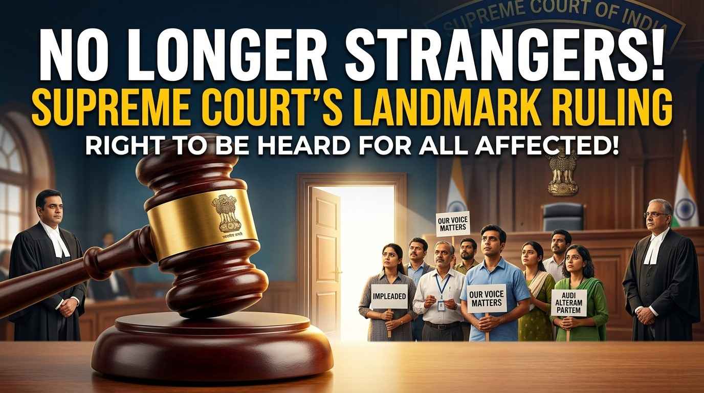 Third Parties Affected by Interim Orders Can Join Writ Cases SC