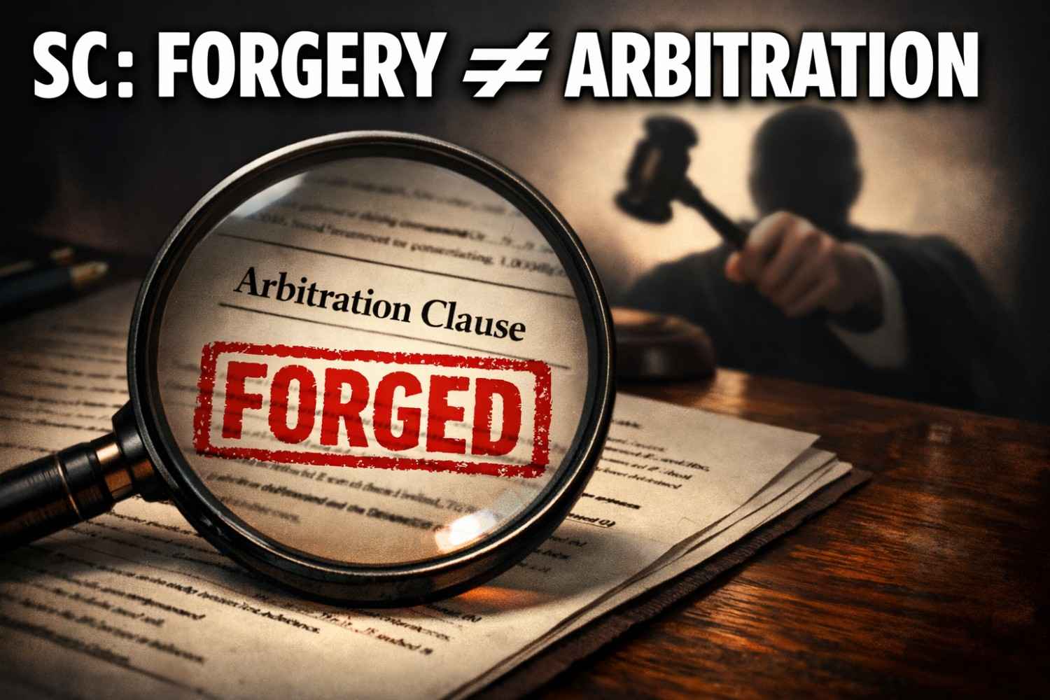 Forged Arbitration Agreements Are Not Arbitrable: Supreme Court