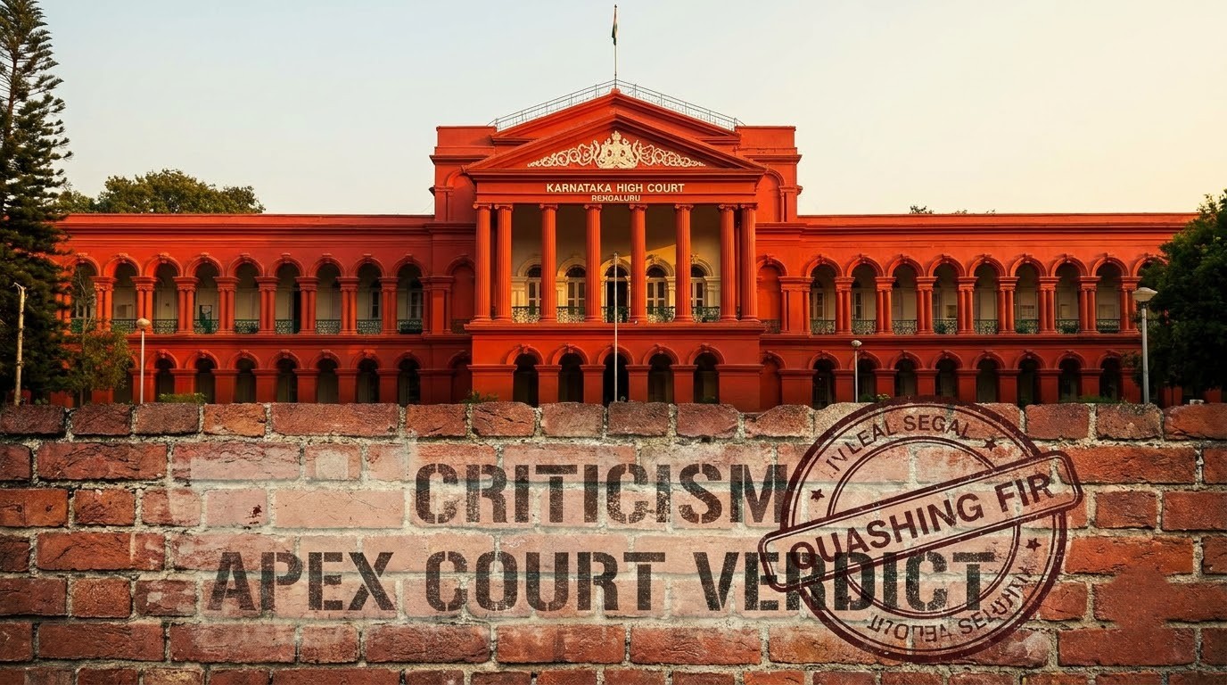 Karnataka High Court Holds Criticism of Supreme Court Judgment Not an Offence Under Sections 153A and 295A IPC — HC News Legal Analysis | Jurisight