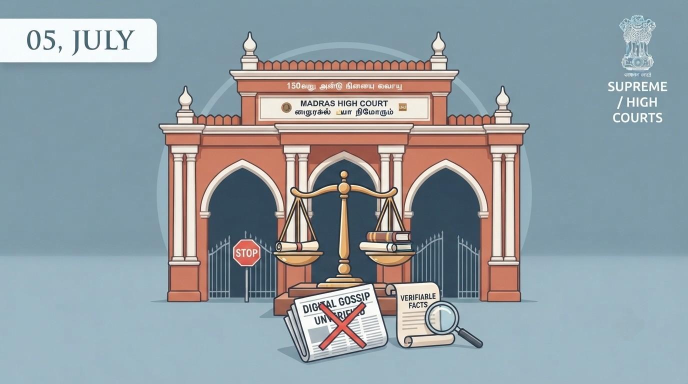 Madras High Court Dismisses PIL Based on Unverified Media Reports