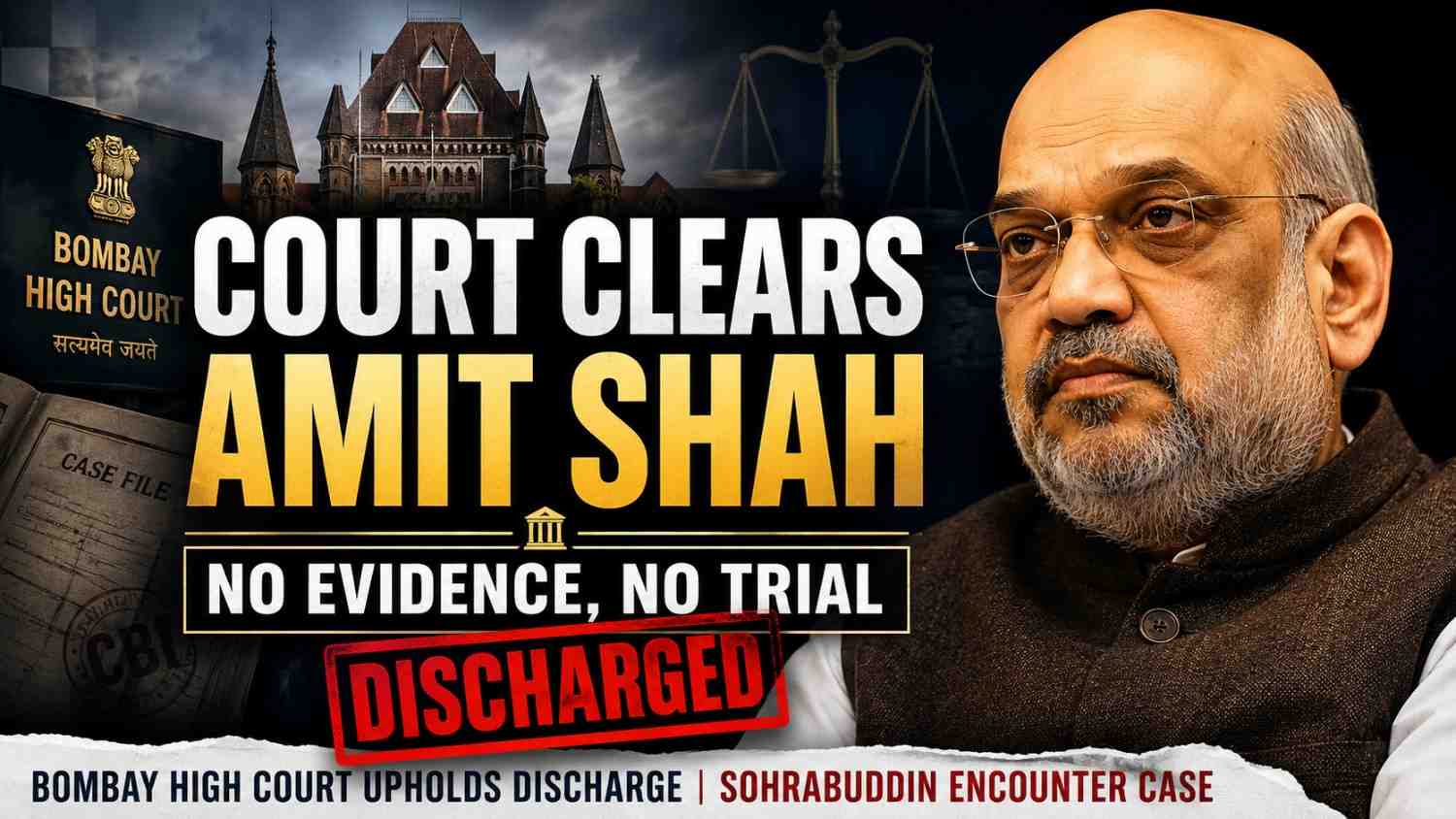Bombay High Court Upholds Discharge of Amit Shah in Sohrabuddin Case