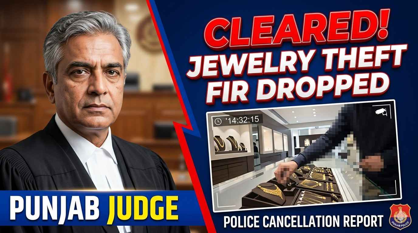 Punjab Police Files Cancellation Report in Judge Jewellery Theft Case — News Legal Analysis | Jurisight