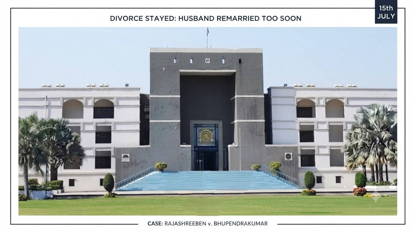 Gujarat High Court Stays Divorce Decree After Husband Enters Second Marriage During Pendency of Wife's Appeal
