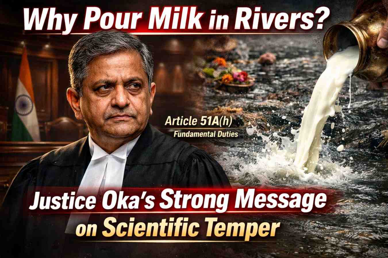 Justice AS Oka: Scientific Temper Would Prevent Wasting Milk in Rivers — SC News Legal Analysis | Jurisight