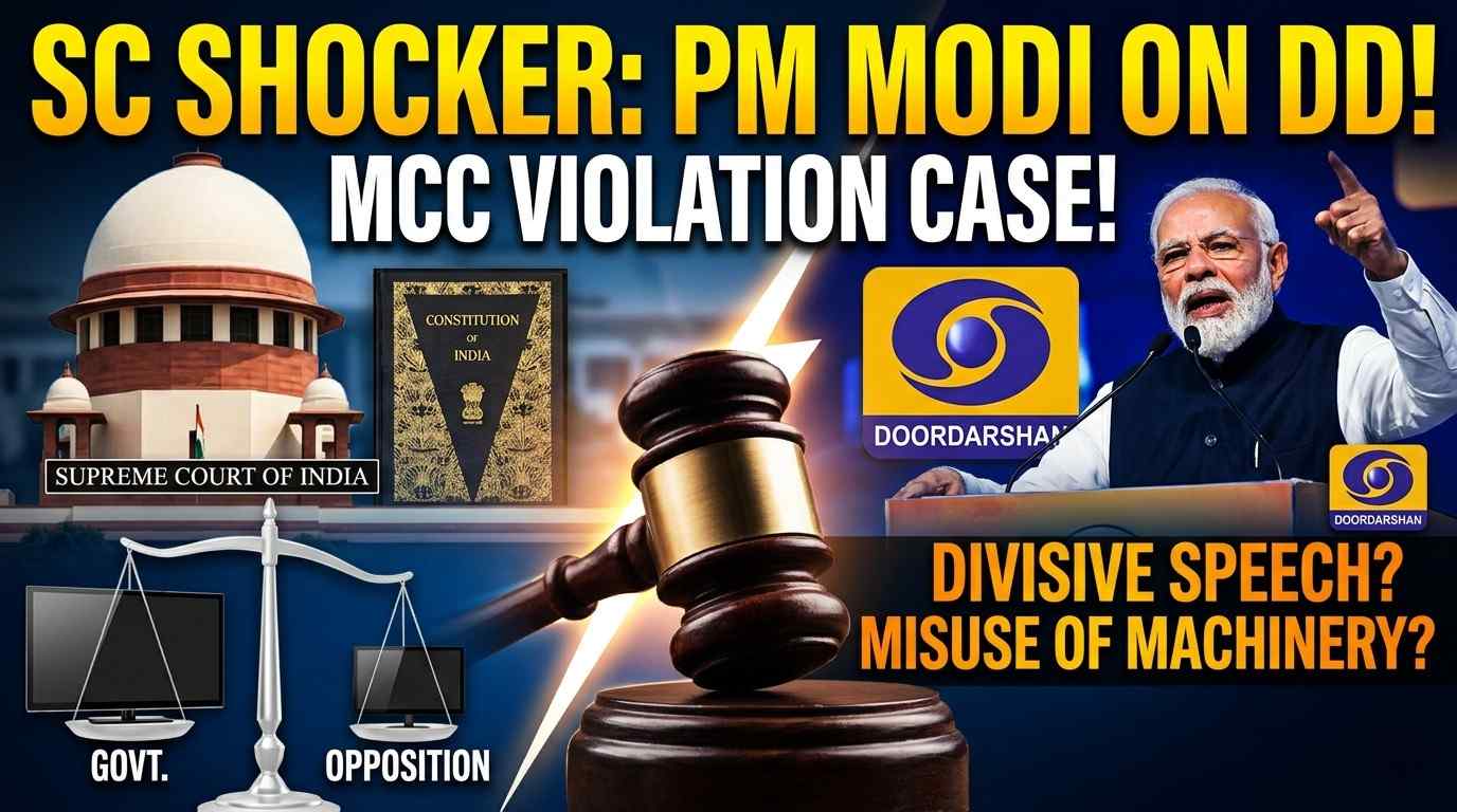 SC Plea Against PM Modi's DD Speech for Alleged MCC Violation — SC News Legal Analysis | Jurisight