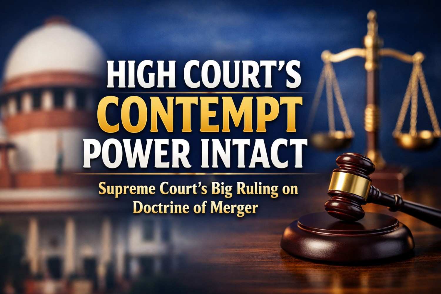 HCs Contempt Power Not Lost Even if SC Affirms Order
