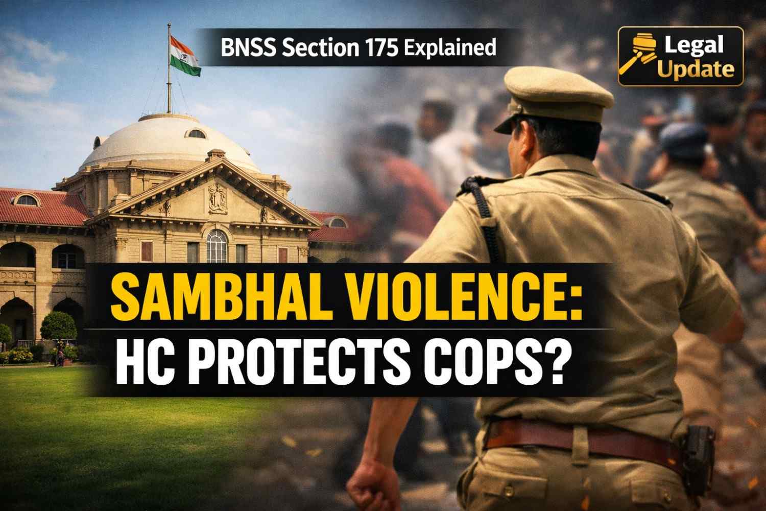 Sambhal Violence: Allahabad High Court Reviews Order to Book Cops; State Argues CJM Ignored New BNSS Safeguards